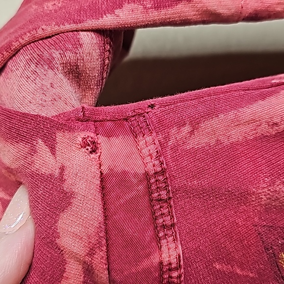 Affliction small red distressed Zip Front jacket - Picture 10 of 12